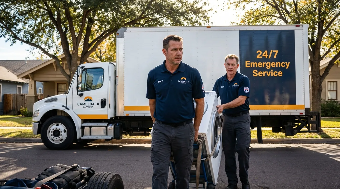 CamelBack Moving crew loading furniture in Wrightsville Beach, NC